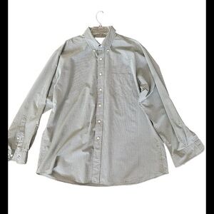 BROOKS BROTHERS MENS LONG SLEEVE BUTTON SHIRT SIZE XL GREEN PLAID